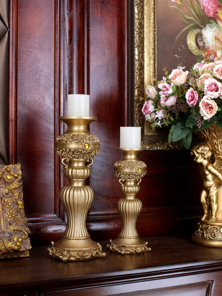 Candlestick Furnishings Retro Golden Living Room Wine Cabinet Tv Cabinet Household Decorations Exquisite Candlestick Gifts 
Candlestick Furnishings Retro Golden Living Room Wine Cabinet Tv Cabinet Household Decorations Exquisite Candlestick Gifts