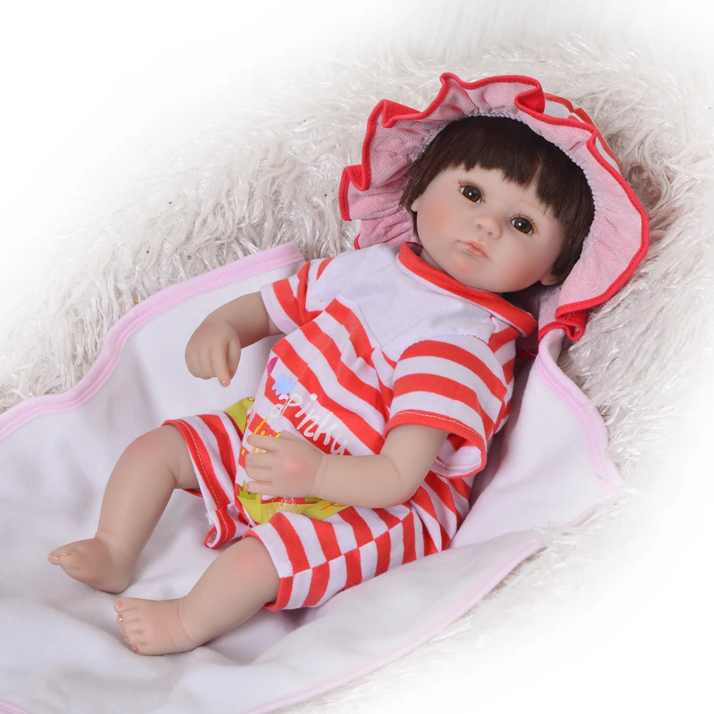 DollMai 43cm Silicone Reborn Boneca Realista Fashion Baby Dolls For Princess Children Birthday Gift Bebe Reborn Dolls
DollMai 43cm Silicone Reborn Boneca Realista Fashion Baby Dolls For Princess Children Birthday Gift Bebe Reborn Dolls