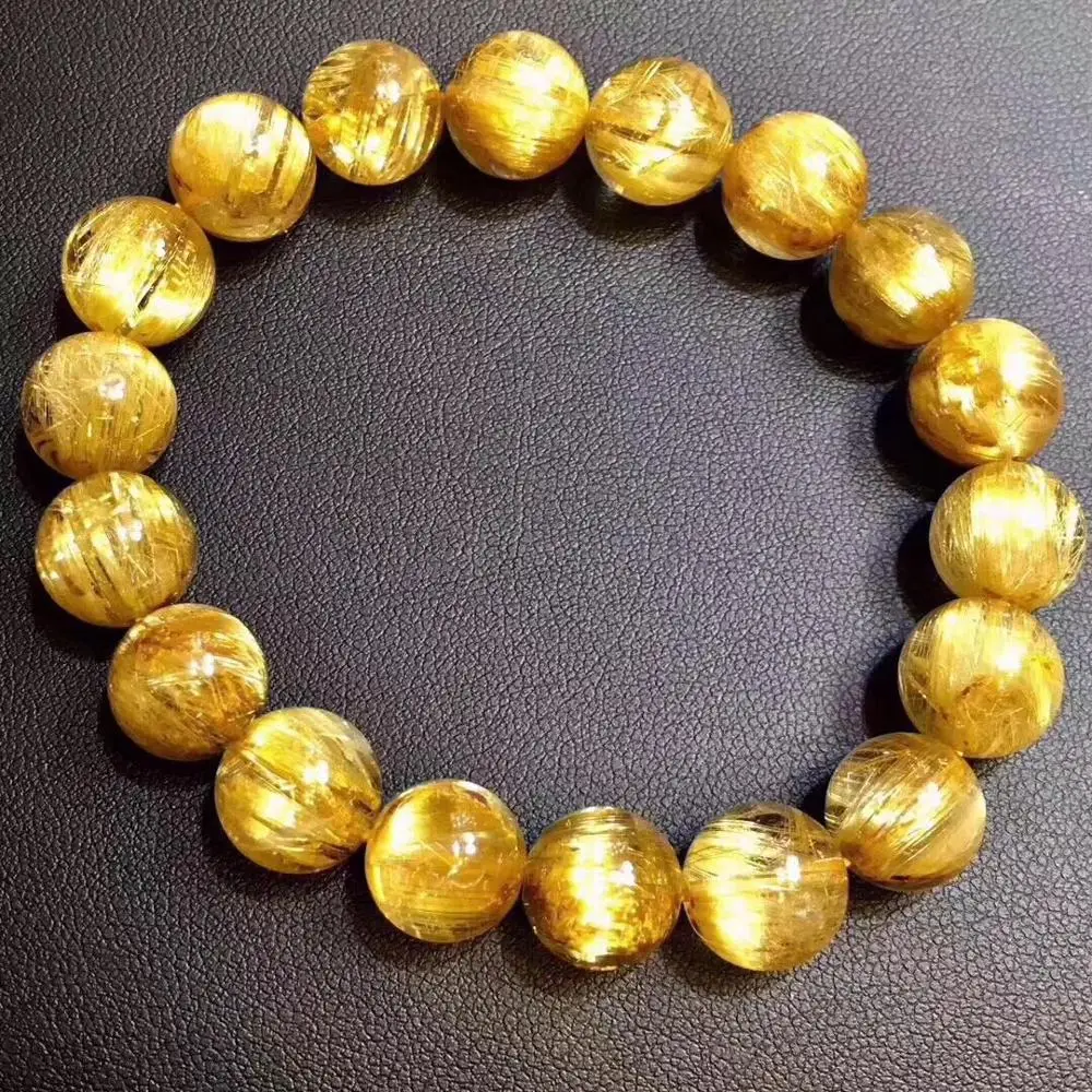 Top Quality 11mm Natural Gold Rutilated Titanium Bracelet Brazil Round Beads Healing Stretch Women Men Wealthy Jewelry AAAAA
Top Quality 11mm Natural Gold Rutilated Titanium Bracelet Brazil Round Beads Healing Stretch Women Men Wealthy Jewelry AAAAA