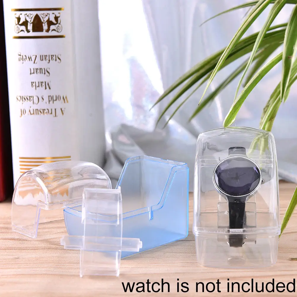 Пластиковый держатель для часов прозрачный акриловый чехол часов|Коробочки