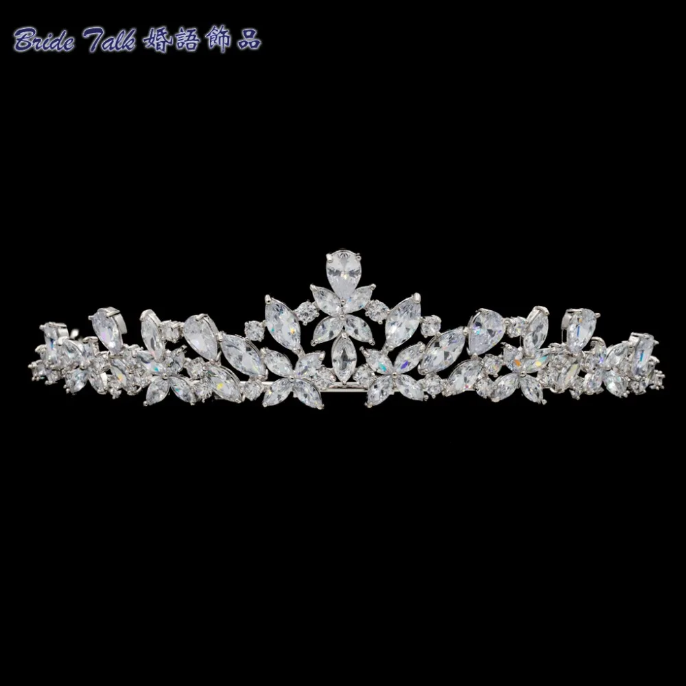 Bridal Wedding Tiara Crown Hair Jewelry Accessories Micro Pave AAA CZ Birthday Party Head Piece HG0056
Bridal Wedding Tiara Crown Hair Jewelry Accessories Micro Pave AAA CZ Birthday Party Head Piece HG0056
