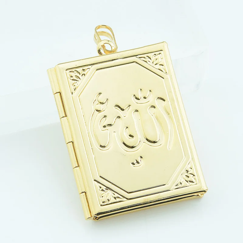1 шт. мужская и женская подвеска медальон желтого золота|allah pendant|locket pendantpendant opening |