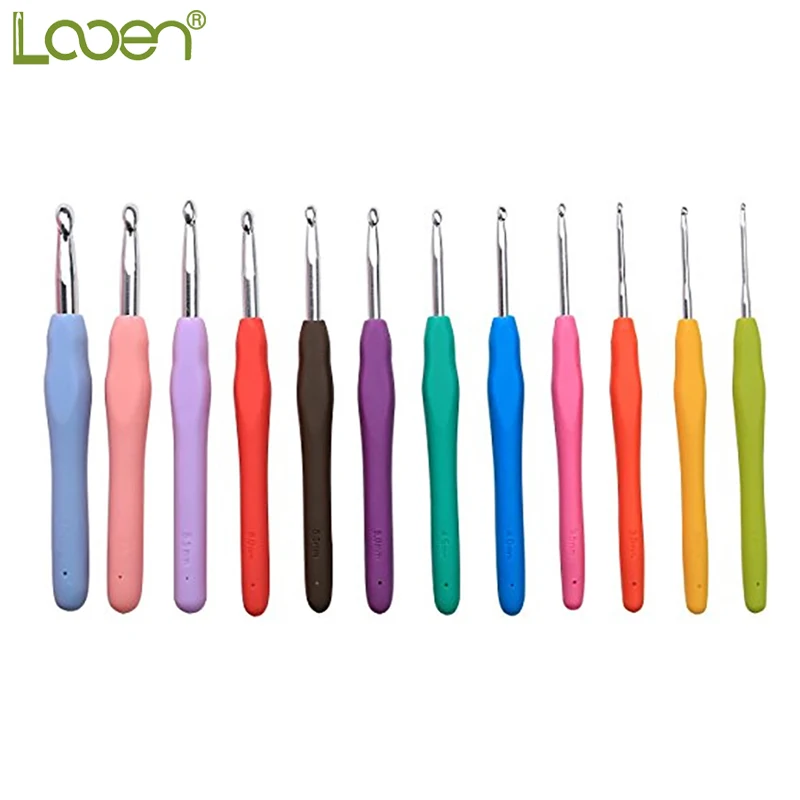 Looen 12pcs Crochet Hooks Mix 2.0MM-8MM Soft Grip Handle Crochet Needle Set Yarn Craft Kit Knitting Accessory For Women Mom Gift
Looen 12pcs Crochet Hooks Mix 2.0MM-8MM Soft Grip Handle Crochet Needle Set Yarn Craft Kit Knitting Accessory For Women Mom Gift