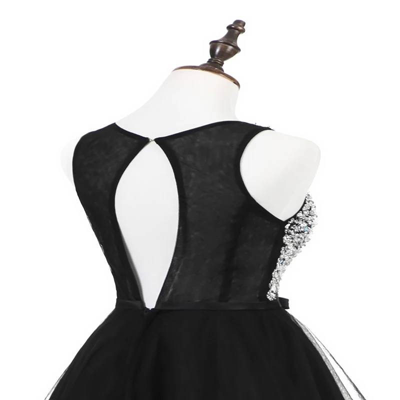 2019 Applique Pearls Organza Women Black Swan Mini Cut-out Scoop robe de cocktail pour mariage chic Formal Prom Party Gown
2019 Applique Pearls Organza Women Black Swan Mini Cut-out Scoop robe de cocktail pour mariage chic Formal Prom Party Gown