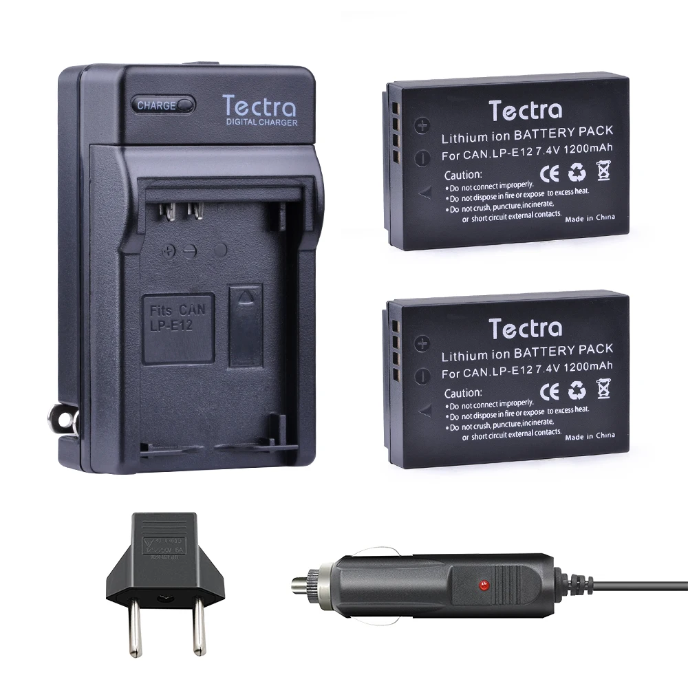 Tectra 2PCS LP-E12 LP E12 Li-ion Camera BATTERY+ Digital Charger+Car Plug for Canon EOS M10 M100 M2 100D Kiss X7 Rebel SL1
Tectra 2PCS LP-E12 LP E12 Li-ion Camera BATTERY+ Digital Charger+Car Plug for Canon EOS M10 M100 M2 100D Kiss X7 Rebel SL1