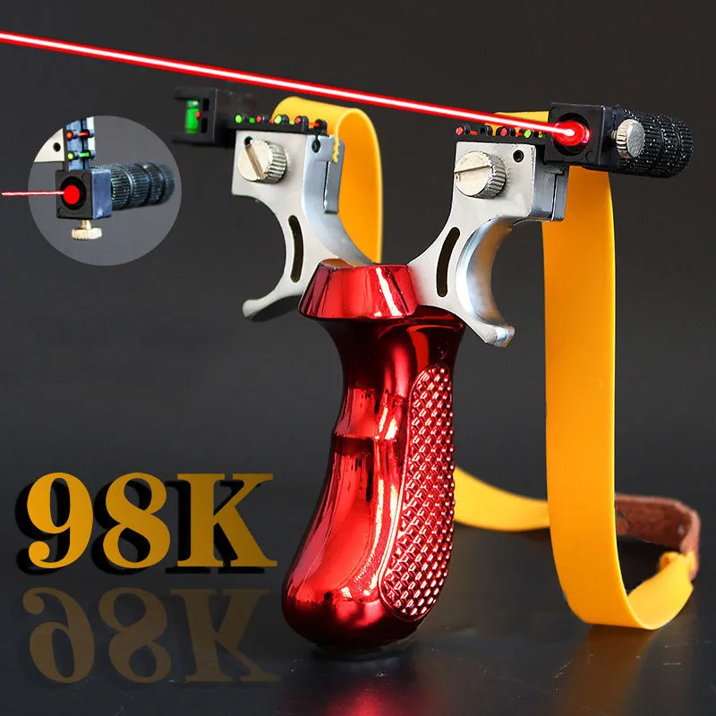 New high-power high-precision new outdoor hunting slingshot laser aiming slingshot with flat rubber band
New high-power high-precision new outdoor hunting slingshot laser aiming slingshot with flat rubber band