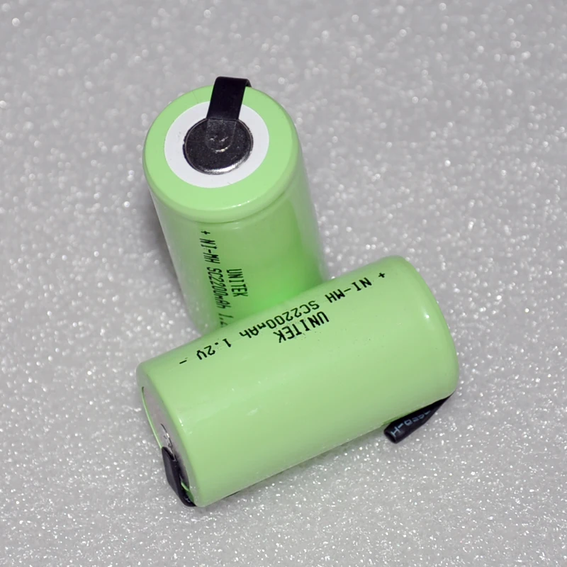 4 8 шт Sub C SC 1 2 V перезаряжаемая батарея 2200mah Ni MH nimh никель металлогидридный элемент
