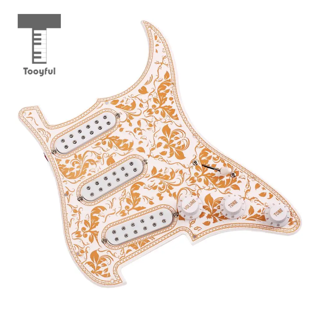 Tooyful 3-ply Loaded Prewired Pickguard SSS Pickup Guard Plate for Strat ST Guitar Replacement
Tooyful 3-ply Loaded Prewired Pickguard SSS Pickup Guard Plate for Strat ST Guitar Replacement