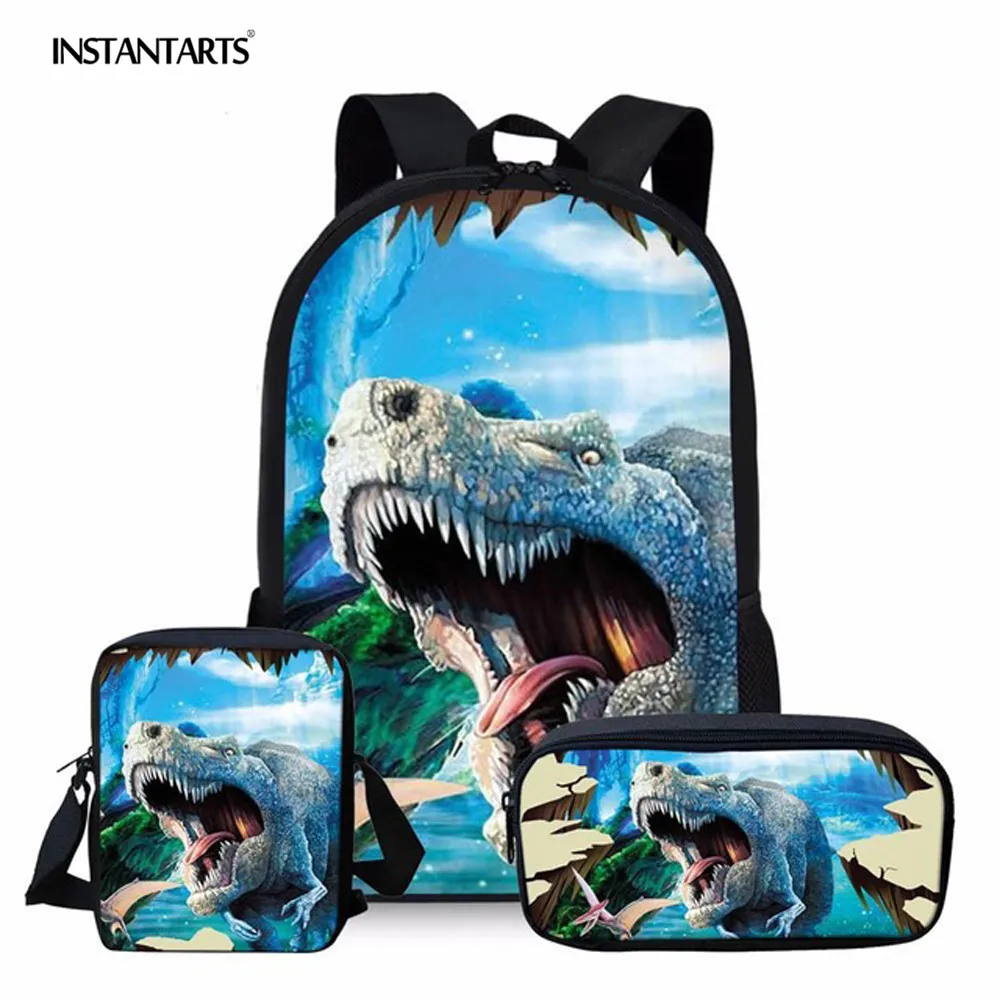 INSTANTARTS 16 Inch Popular 3D Dinosaur World Backpack Set Orthopedic Schoolbag for Boy Children Mochila Satchel Daily Bagpack
INSTANTARTS 16 Inch Popular 3D Dinosaur World Backpack Set Orthopedic Schoolbag for Boy Children Mochila Satchel Daily Bagpack