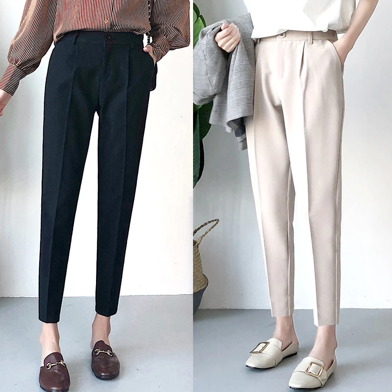 Office Pants Winter Autumn Pants High Waist Women's Pencil Pants Casual Solid Harem Pants Female Warm Female Long Trousers 3XL
Office Pants Winter Autumn Pants High Waist Women's Pencil Pants Casual Solid Harem Pants Female Warm Female Long Trousers 3XL