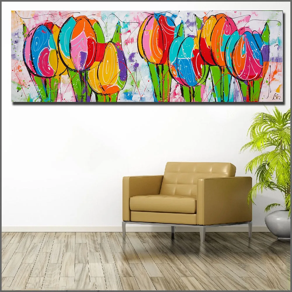 Large size Printing painting Wall Art Oil Painting Abstract Tulips Pop Art Home Decor Canvas Print For Living Room No Framed
Large size Printing painting Wall Art Oil Painting Abstract Tulips Pop Art Home Decor Canvas Print For Living Room No Framed