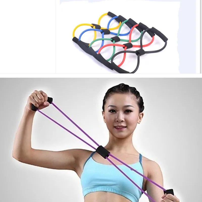 Resistance 8 Type Muscle Chest Expander Rope Yoga Tube Sports Pulling Exerciser Workout Fitness Exercise High Quality Wholesale
Resistance 8 Type Muscle Chest Expander Rope Yoga Tube Sports Pulling Exerciser Workout Fitness Exercise High Quality Wholesale