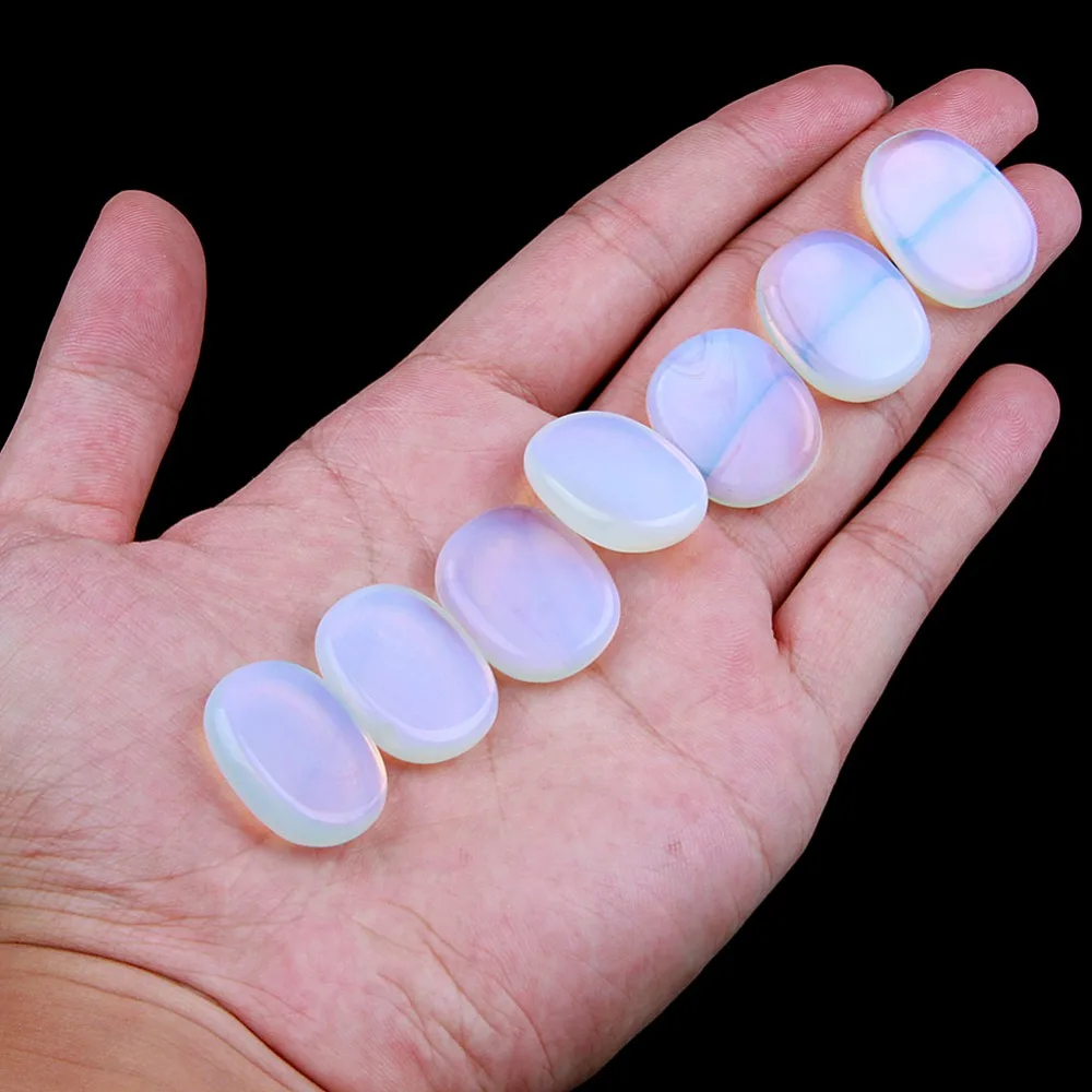 yaye White Opal Opalite Stone Set Polished Palm Stones Engraved Reiki Healing Crystal Sold by 7pcs with One Pouch
yaye White Opal Opalite Stone Set Polished Palm Stones Engraved Reiki Healing Crystal Sold by 7pcs with One Pouch
