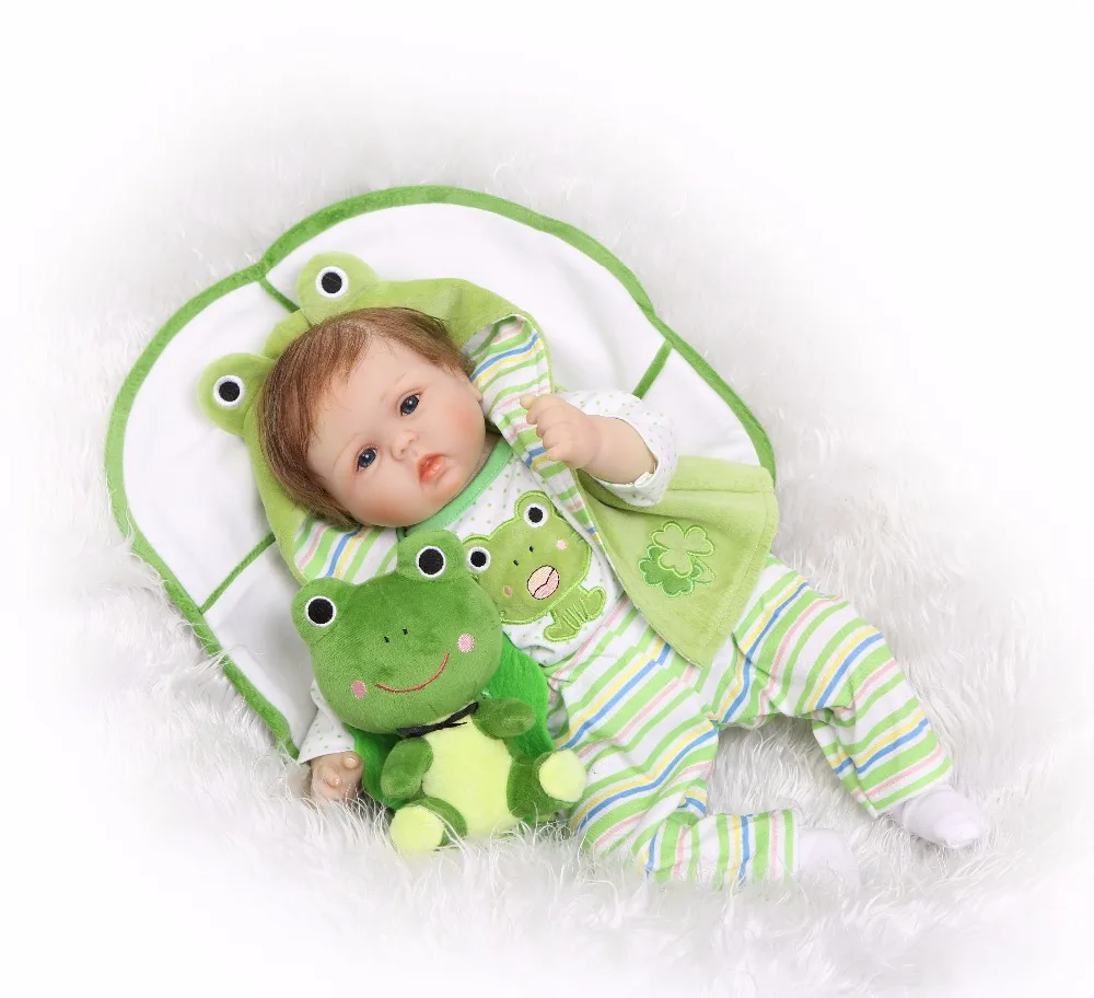 NPK 22" soft Silicone bebe Reborn Baby Dolls Lifelike Reborn Toddler Doll Girl with lovely Clothes toy for Girls New Year Gift
NPK 22" soft Silicone bebe Reborn Baby Dolls Lifelike Reborn Toddler Doll Girl with lovely Clothes toy for Girls New Year Gift