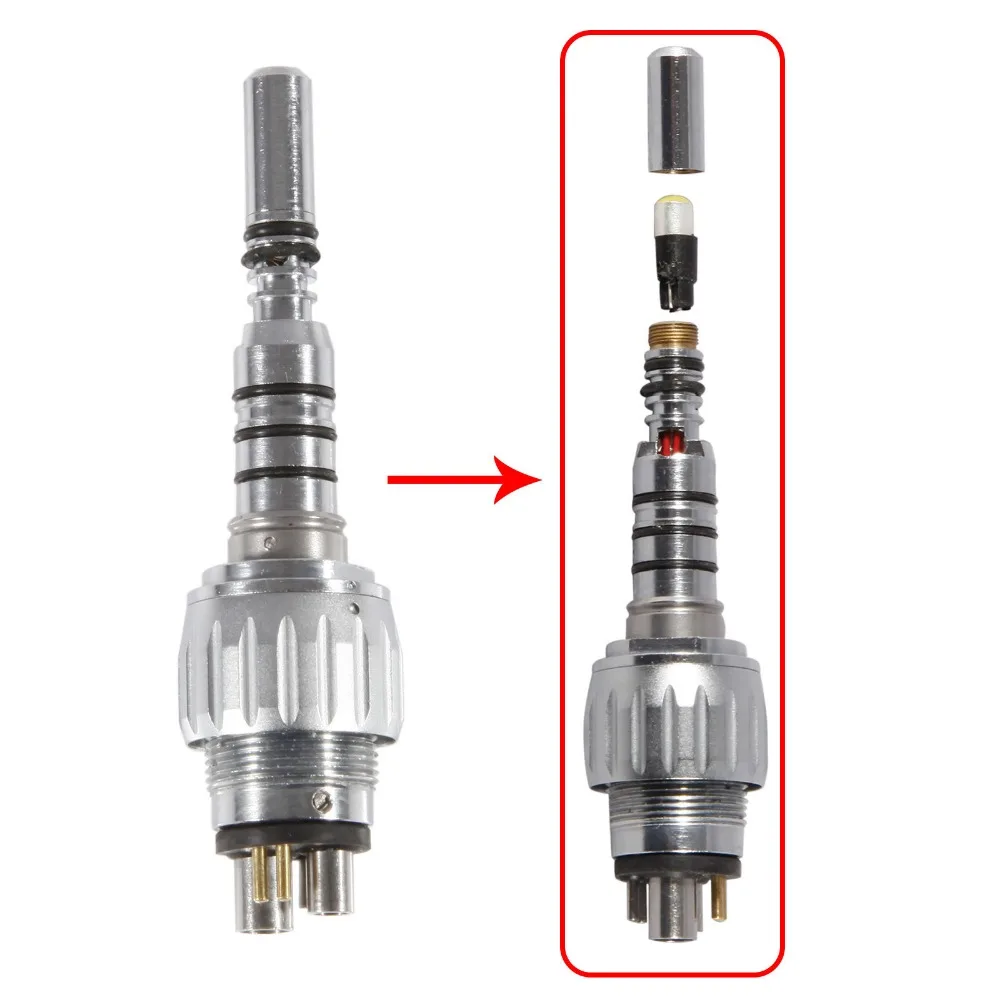Dentaire 6 hole LED Quick Coupler Connector Fit Kavo MULTIfex LUX Fiber Optic High Speed Handpiece Y6
Dentaire 6 hole LED Quick Coupler Connector Fit Kavo MULTIfex LUX Fiber Optic High Speed Handpiece Y6
