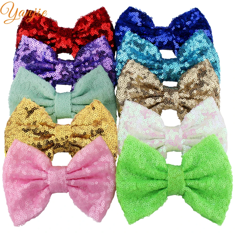 YANJIE Vintage 5" Big Sequin Bows Hair Ties Glitter Kids Barrette Trendy 2021 Bling Fashion Hair Accessories for Women Headbands
YANJIE Vintage 5" Big Sequin Bows Hair Ties Glitter Kids Barrette Trendy 2021 Bling Fashion Hair Accessories for Women Headbands