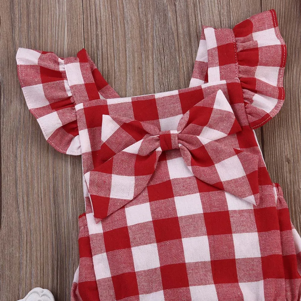 Newborn Baby Girl Jumpsuit Set Cotton lattice print Bowknot Clothes Jumpsuit Outfit Set A1
Newborn Baby Girl Jumpsuit Set Cotton lattice print Bowknot Clothes Jumpsuit Outfit Set A1