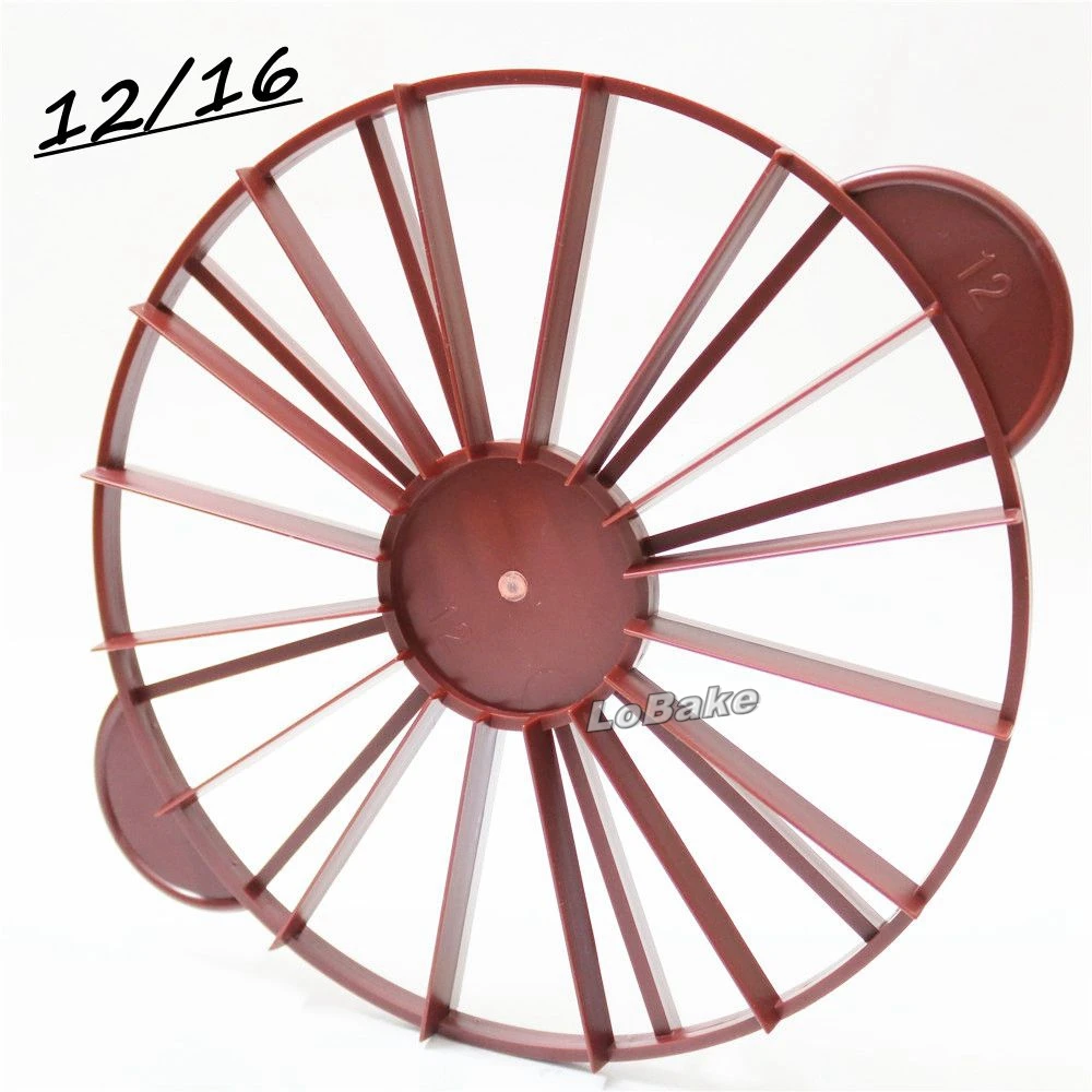 Latest brown color 12/16 pieces equal portions cake divider bread slicer cakes pastry cutter for cozinha kitchen accessories
Latest brown color 12/16 pieces equal portions cake divider bread slicer cakes pastry cutter for cozinha kitchen accessories