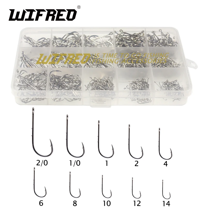 Wifreo 500PCS/Set 2/0~14 High Carbon Steel Long Shank Baitholder Hook for Carp Fishing Pond Lake Freshwater Worm Fishing Hooks
Wifreo 500PCS/Set 2/0~14 High Carbon Steel Long Shank Baitholder Hook for Carp Fishing Pond Lake Freshwater Worm Fishing Hooks