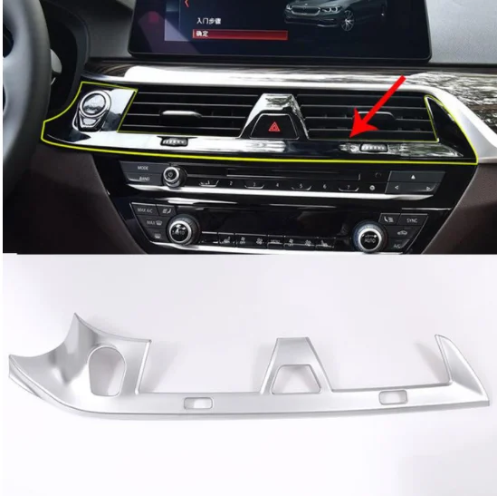 ABS Chrome Center Console Air Conditioning Vent Frame Trim For BMW 5 Series G30 528li 530li 540li 2018 Car-Styling For LHD
ABS Chrome Center Console Air Conditioning Vent Frame Trim For BMW 5 Series G30 528li 530li 540li 2018 Car-Styling For LHD