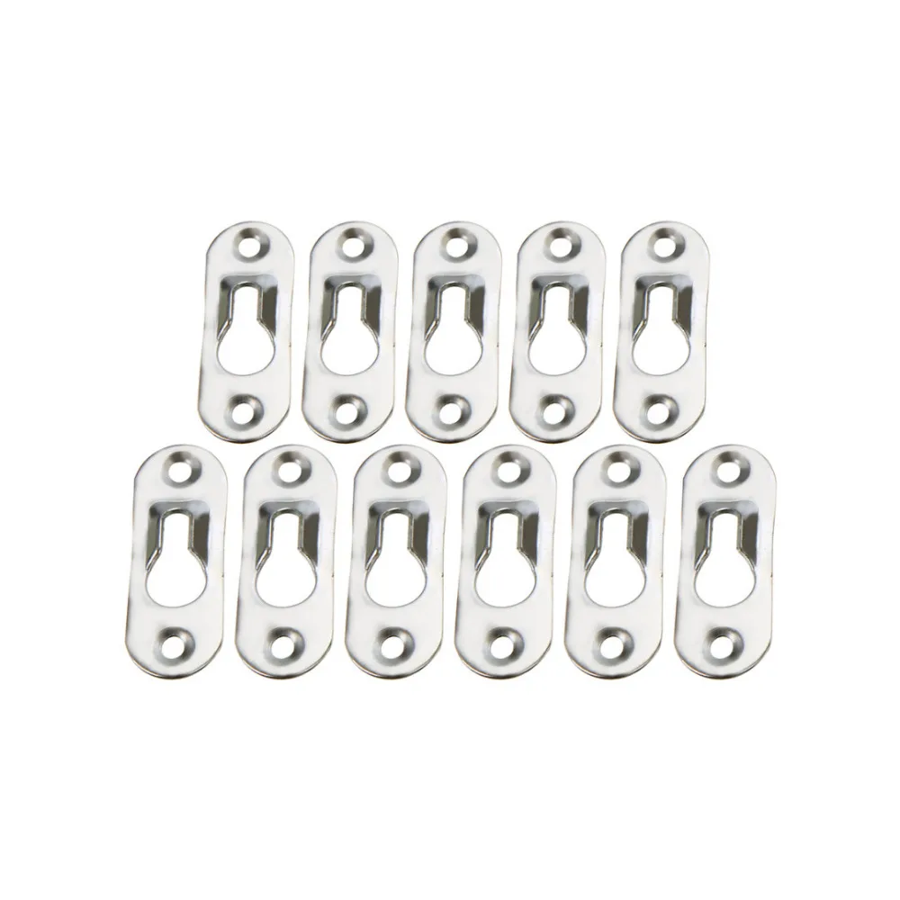 10/20Pcs 44mm x 16mm Tone Metal Keyhole Picture Hanger Fasteners For Picture Photo Frame Furnniture Silver
10/20Pcs 44mm x 16mm Tone Metal Keyhole Picture Hanger Fasteners For Picture Photo Frame Furnniture Silver