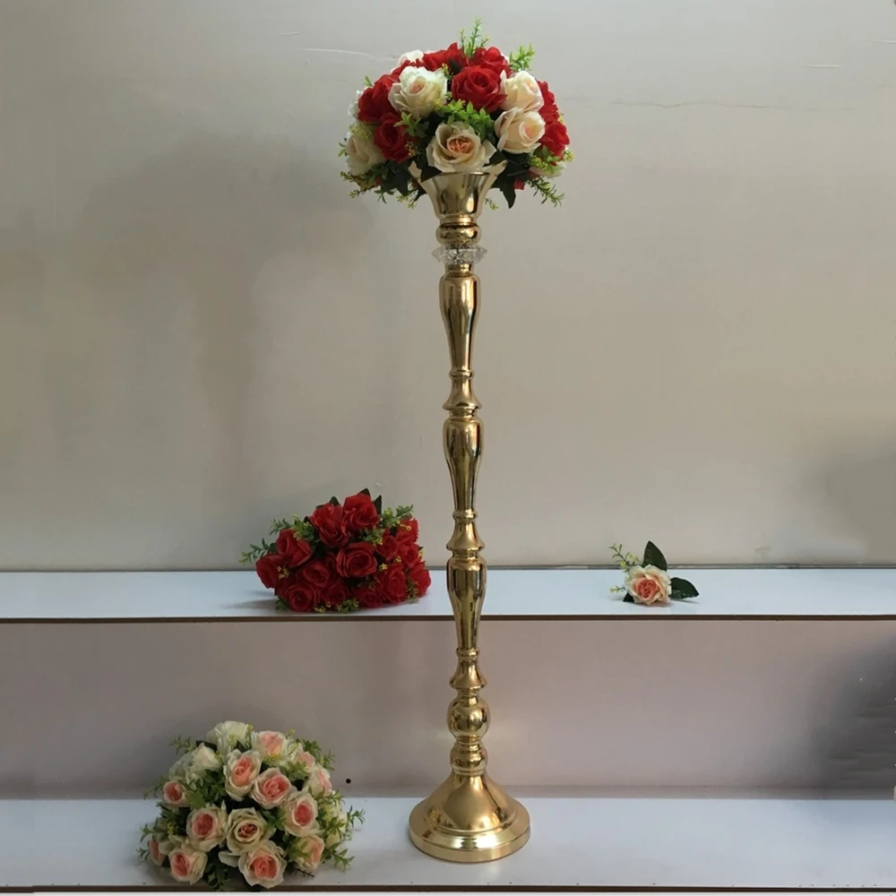 Hot 100cm Tall Gold wedding flower vase wedding table stand wedding candle holders 10 pcs - Big Style
Hot 100cm Tall Gold wedding flower vase wedding table stand wedding candle holders 10 pcs - Big Style