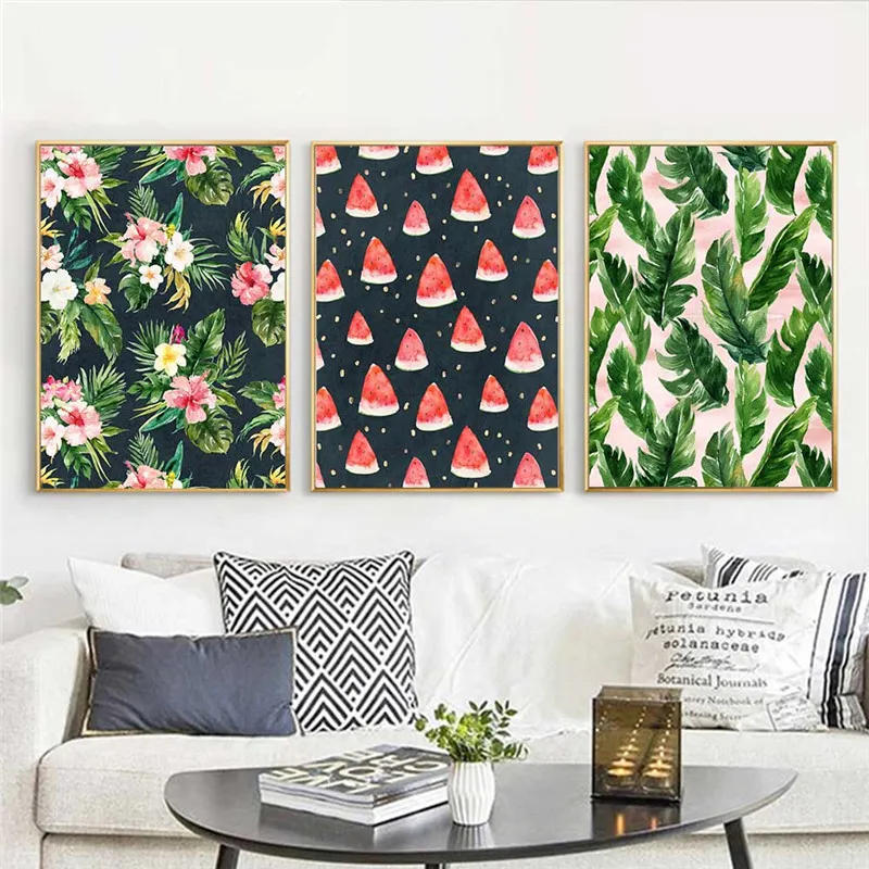 Poster Tropical Plant Leaves Flower Wall Art Canvas Painting Nordic Decoration Prints Modern Picture for living room Decoration
Poster Tropical Plant Leaves Flower Wall Art Canvas Painting Nordic Decoration Prints Modern Picture for living room Decoration