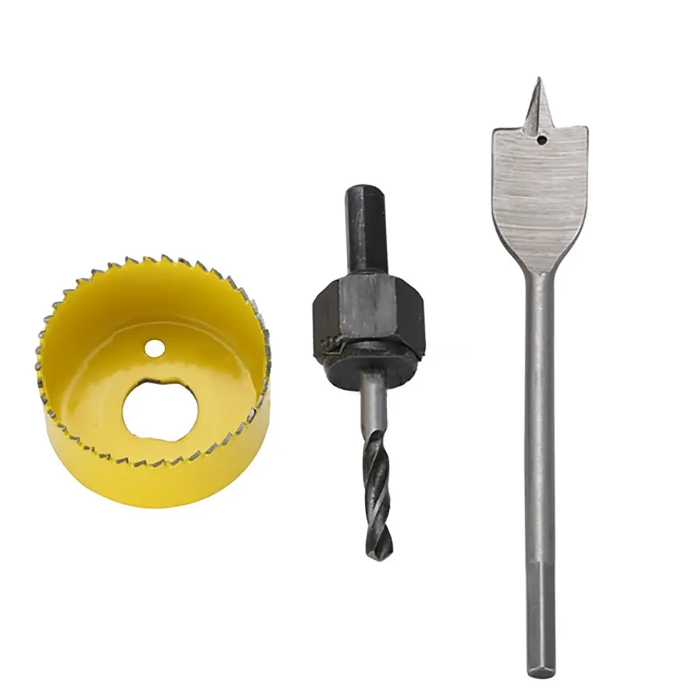 2-1/8"(54mm) 7/8"(22mm) Door Lock Installation Hole Saw Kit Carbon Steel Wood Bit Hole Saw
2-1/8"(54mm) 7/8"(22mm) Door Lock Installation Hole Saw Kit Carbon Steel Wood Bit Hole Saw