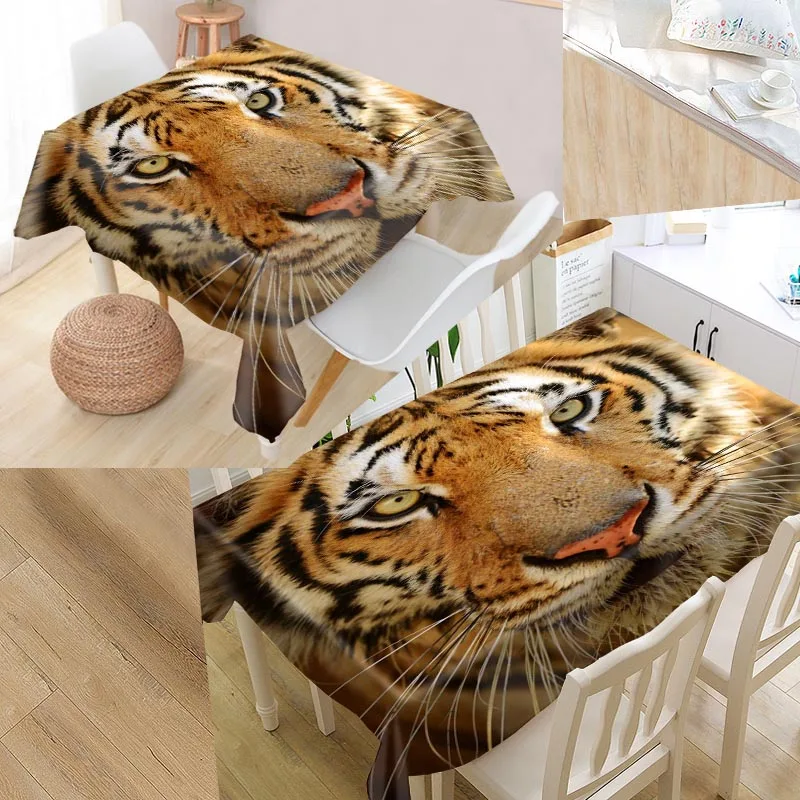 Tiger Animals Custom Table Cloth Oxford Fabric Rectangular Waterproof Oilproof Table Cover Family Party Tablecloth
Tiger Animals Custom Table Cloth Oxford Fabric Rectangular Waterproof Oilproof Table Cover Family Party Tablecloth