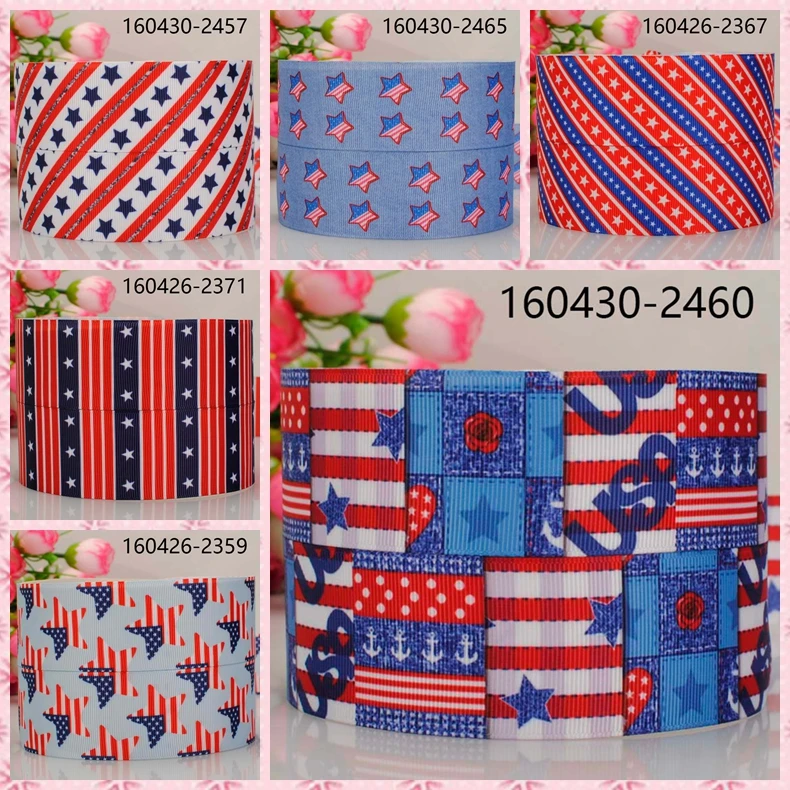 Free shipping 50yards 1/2 " 38 mm USA independent day pattern printed grosgrain tape ribbon 4th July DIY handmade
Free shipping 50yards 1/2 " 38 mm USA independent day pattern printed grosgrain tape ribbon 4th July DIY handmade
