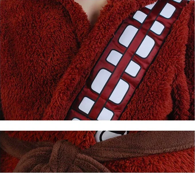 Star Chewbacca Hoodie Bath Robe Cosplay Costume Bathrobe Fleece Warm Nightgown Robe Men Women Sleepwear Halloween Xmas Gift
Star Chewbacca Hoodie Bath Robe Cosplay Costume Bathrobe Fleece Warm Nightgown Robe Men Women Sleepwear Halloween Xmas Gift