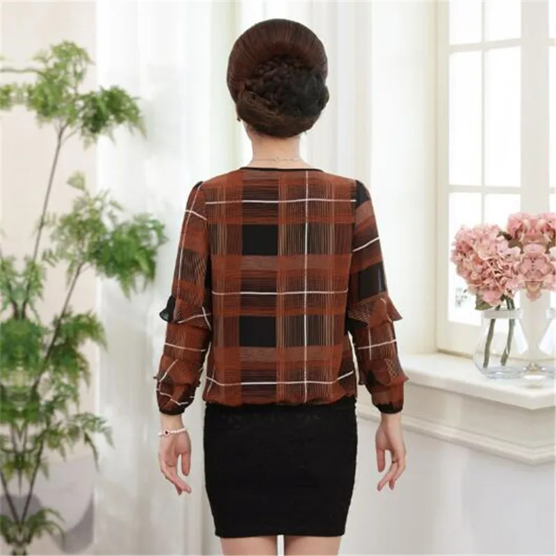 Long Sleeve Spring Autumn Women T Shirt 2018 O-Neck Vintage Grid Women's Clothing Female Plus Size Loose Pullover Tops A0423
Long Sleeve Spring Autumn Women T Shirt 2018 O-Neck Vintage Grid Women's Clothing Female Plus Size Loose Pullover Tops A0423