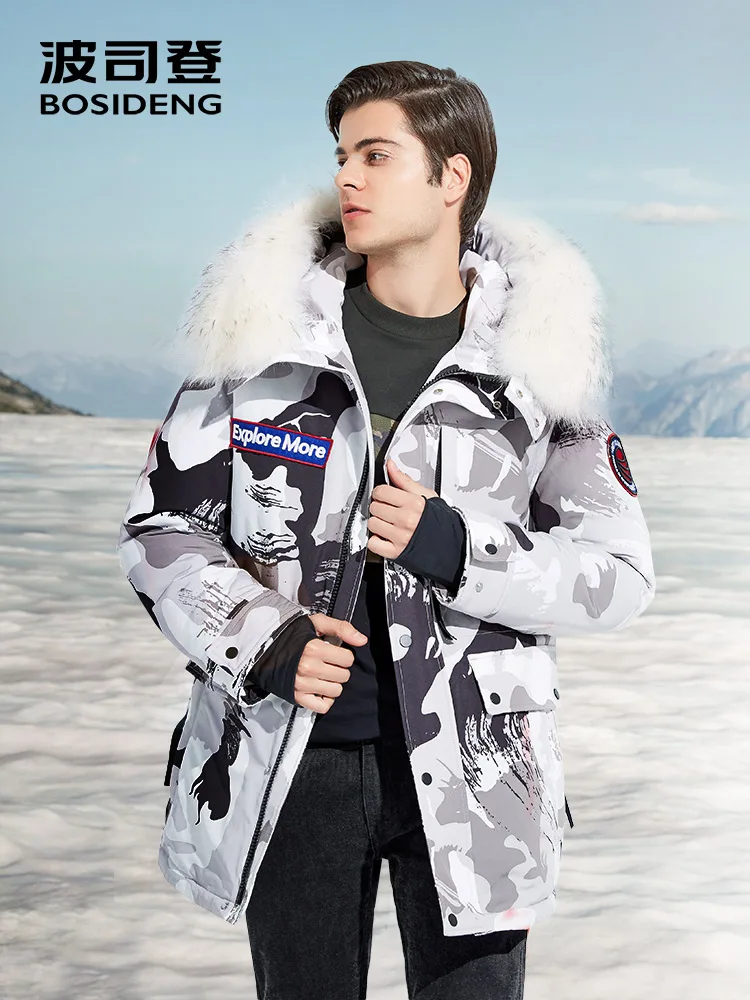 BOSIDENG NEW harsh winter goose down jacket for men thicken outwear real fur hooded waterproof windproof high quality B80142143
BOSIDENG NEW harsh winter goose down jacket for men thicken outwear real fur hooded waterproof windproof high quality B80142143