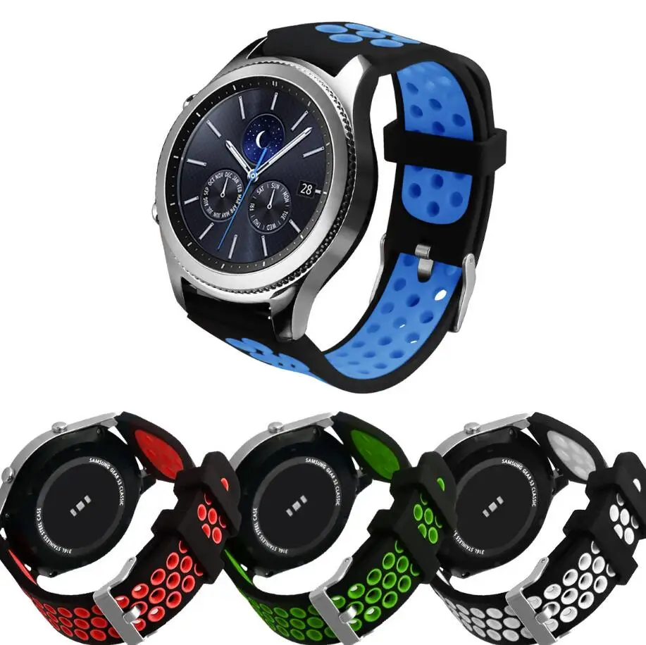 11 цветов 22 мм Nike силиконовые ремешки для часов Смарт часы ремешок samsung Galaxy gear S3