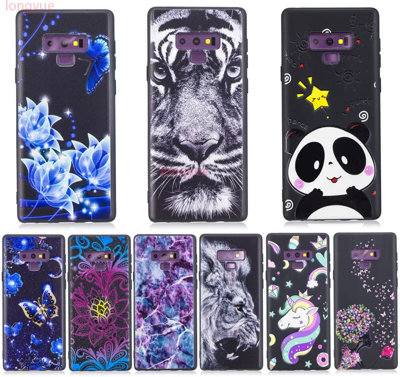Case For Samsung Galaxy Note 9 Cover 3D Cute Bags Soft Silicone TPU Phone Cases |