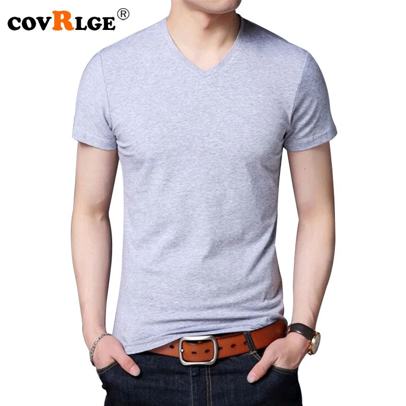 Covrlge Men White T-shirt Summer New Men's Short Sleeve Tee Shirts Cotton Male T-shirts Solid V-neck Slim Fit Tops MTS479
Covrlge Men White T-shirt Summer New Men's Short Sleeve Tee Shirts Cotton Male T-shirts Solid V-neck Slim Fit Tops MTS479