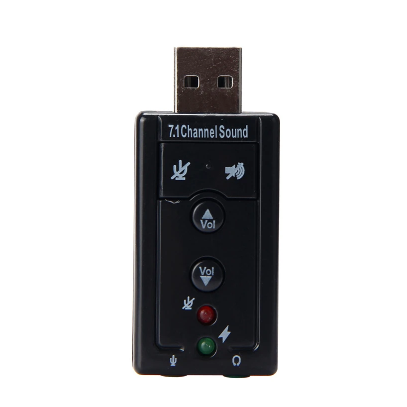 Бесшумная звуковая карта USB 7 1 Canali Esterna адаптер для 3D звуковой карты 12 Мбит/с 2 0