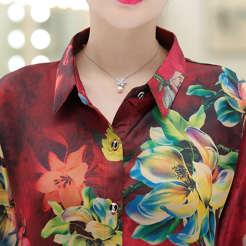 Floral printed Soft Silk Blouse Tops Casual Blouse Ladies 2019 Summer Turn-down Collar Thin Silk Shirt Half Sleeve
Floral printed Soft Silk Blouse Tops Casual Blouse Ladies 2019 Summer Turn-down Collar Thin Silk Shirt Half Sleeve