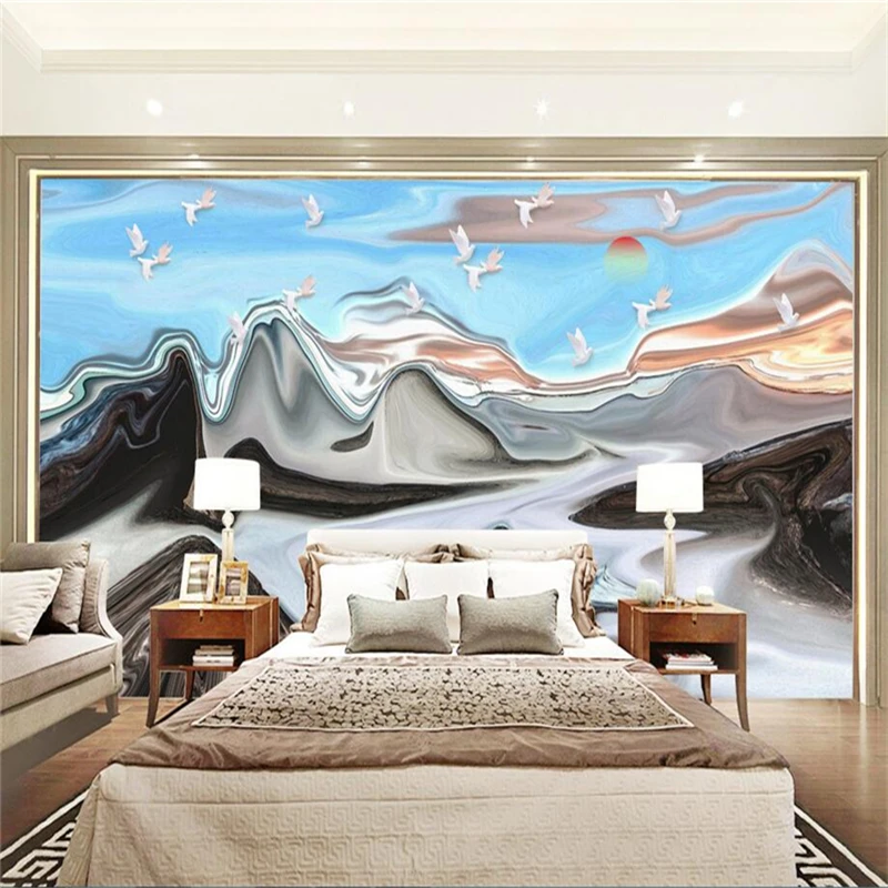 Custom 3D Photo Wallpaper Abstract Simple Hand-Painted Landscape The Red Sun Rises Wall Mural Wallpapers Home Decor Wall Papers
Custom 3D Photo Wallpaper Abstract Simple Hand-Painted Landscape The Red Sun Rises Wall Mural Wallpapers Home Decor Wall Papers