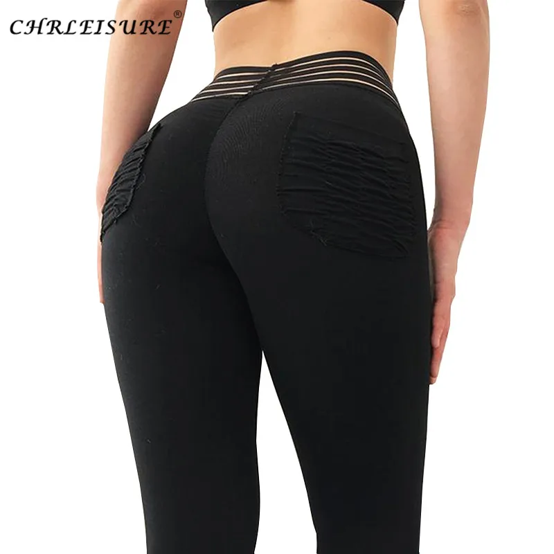 CHERLEISURE леггинсы с карманами Женские легинсы для тренировки и фитнеса Femme пуш ап