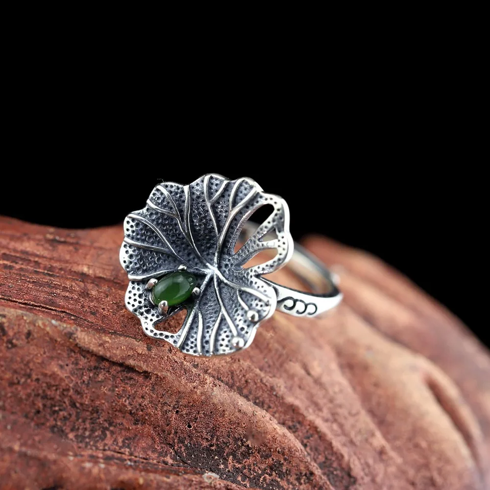 2018 Elegance 925 Pure Silver Ring for women Lotus Leaf Natural Jade Ring Hetian Jasper female birthday gift christmas gift
2018 Elegance 925 Pure Silver Ring for women Lotus Leaf Natural Jade Ring Hetian Jasper female birthday gift christmas gift