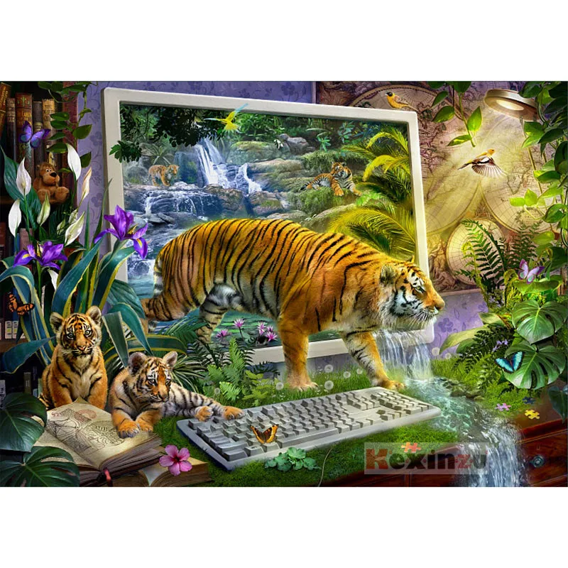 Full 5D DIY Square Diamond Painting Cross Stitch -Tiger world- 3d Round Embroidery Mosaic Resin Home Decor Gift WW-9999
Full 5D DIY Square Diamond Painting Cross Stitch -Tiger world- 3d Round Embroidery Mosaic Resin Home Decor Gift WW-9999