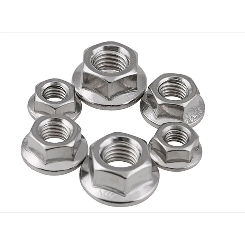 Flange Nut Stainless Steel Nut Hexagonal Anti-Slip Pad Screw Cap Anti-Loose Nut M3M4M5M6M8M12 10 Pcs
Flange Nut Stainless Steel Nut Hexagonal Anti-Slip Pad Screw Cap Anti-Loose Nut M3M4M5M6M8M12 10 Pcs