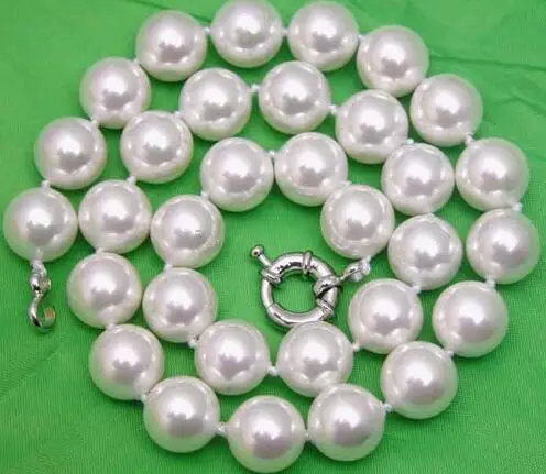 Selling Jewelry>>> Beautiful! 12MM high luster Perfect Round white Shell Pearl 18" NECKLACE
Selling Jewelry>>> Beautiful! 12MM high luster Perfect Round white Shell Pearl 18" NECKLACE