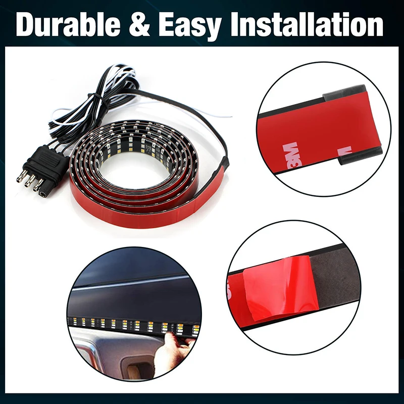 OKEEN 60"Red/white/Yellow Flexible Truck Tailgate LED Strip Light Bar 12V Car Backup Reverse Brake Turn Signal Light for Jeep
OKEEN 60"Red/white/Yellow Flexible Truck Tailgate LED Strip Light Bar 12V Car Backup Reverse Brake Turn Signal Light for Jeep