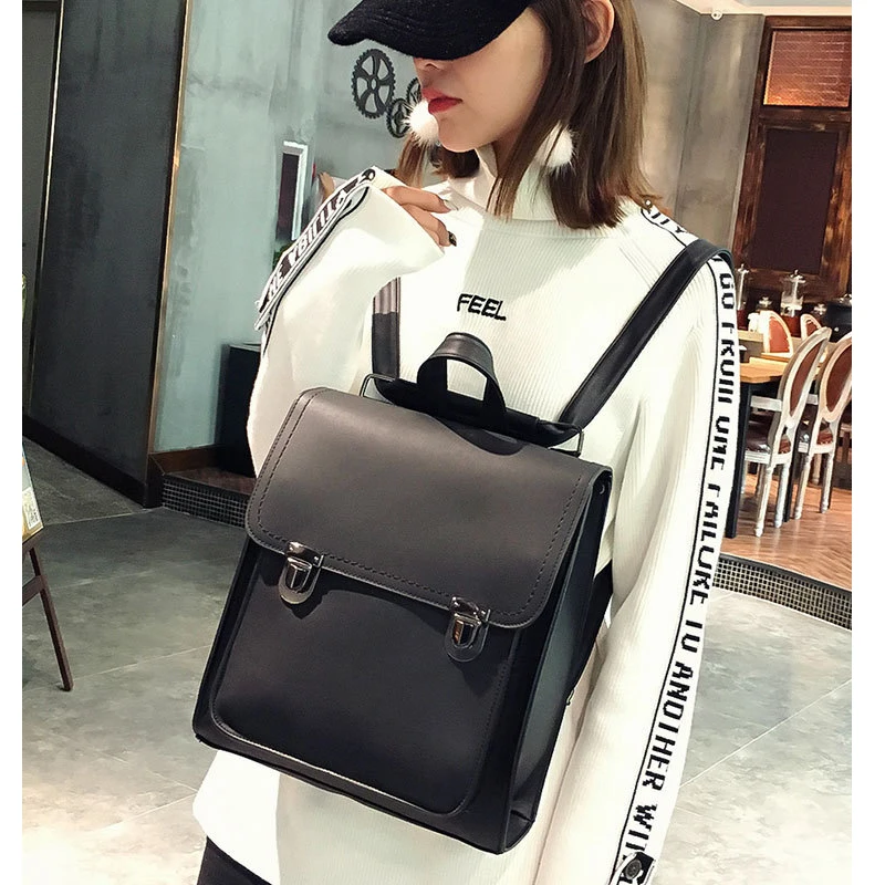 2019 new school bag women's college wind shoulder bag fashion PU leather student bag personalized wild travel bag zzl57
2019 new school bag women's college wind shoulder bag fashion PU leather student bag personalized wild travel bag zzl57