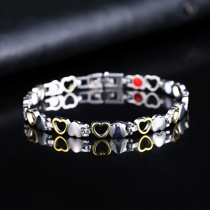 Hot Sale Women Fashion Health Bracelet Love Heart Shape Bangle for Men Magnet Energy Magnetic Bracelet Jewelry
Hot Sale Women Fashion Health Bracelet Love Heart Shape Bangle for Men Magnet Energy Magnetic Bracelet Jewelry