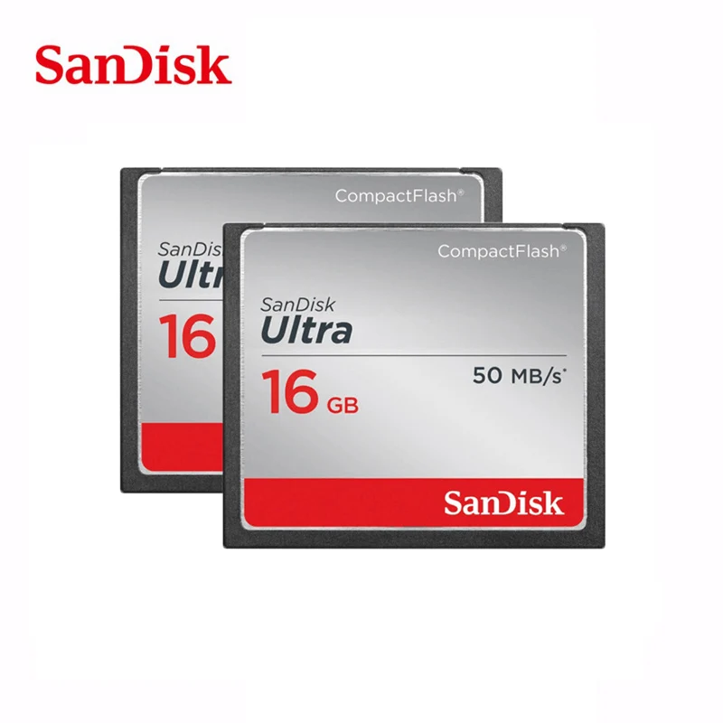 Оригинальная карта памяти SanDisk 16GB max50M/s Compact Flash Camera Card пожизненная гарантия cf с