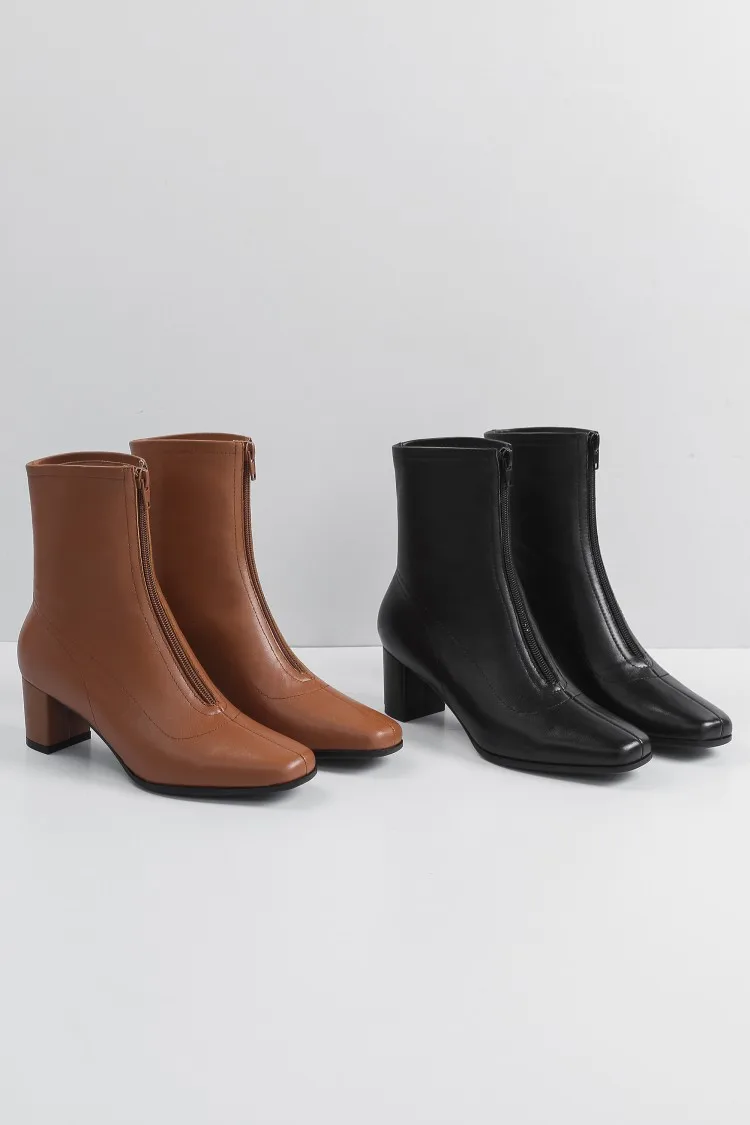 {Zorssar} 2019 Brown Women Boots Winter Genuine Leather High heel riding Boots Thick heel Ankle Booties warm plush Women's shoes
{Zorssar} 2019 Brown Women Boots Winter Genuine Leather High heel riding Boots Thick heel Ankle Booties warm plush Women's shoes