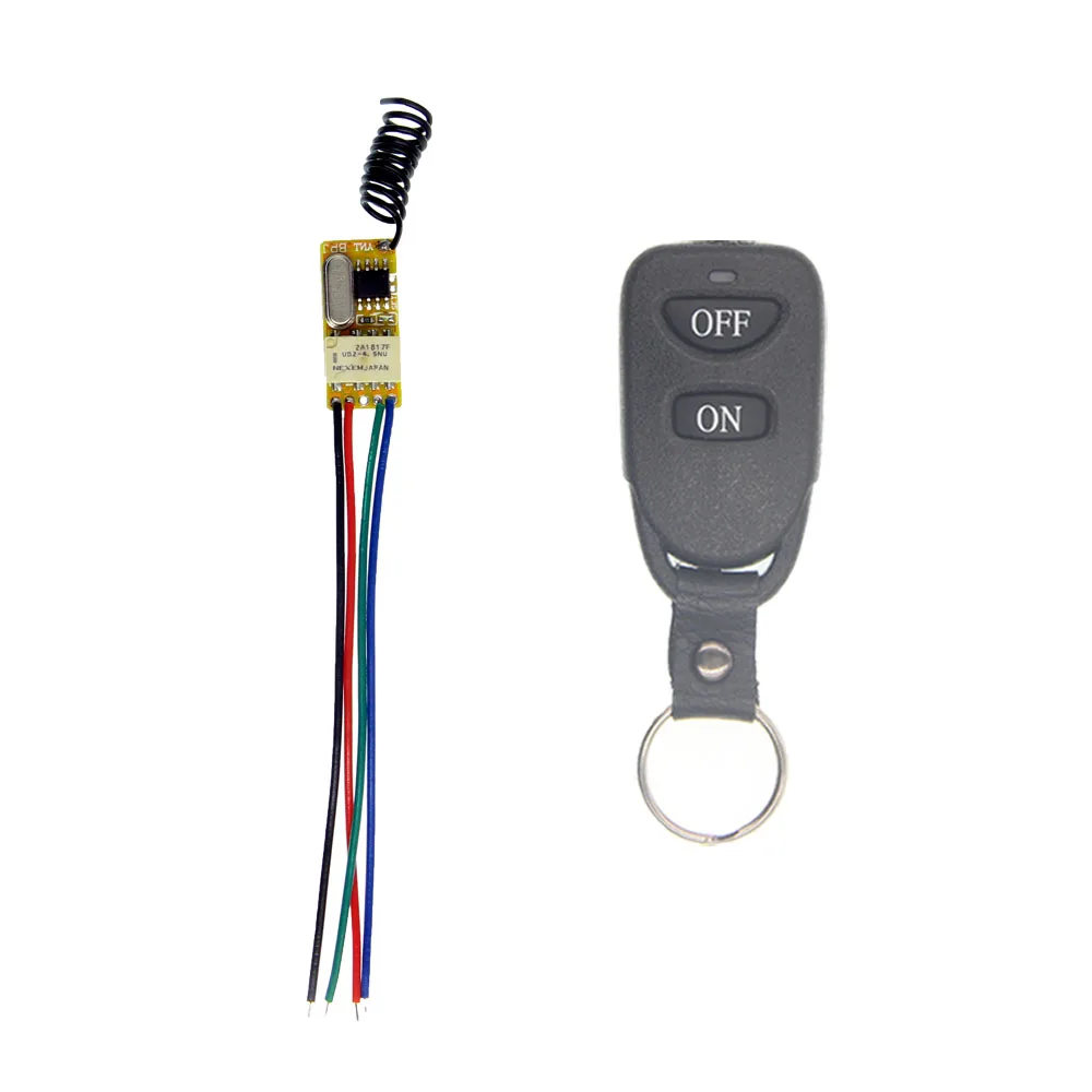 Remote Control Switch Relay Receiver ON OFF Transmitter Micro Small Wireless DC 3.6V 3.7V 5V 6V 7.4V 9V 12V
Remote Control Switch Relay Receiver ON OFF Transmitter Micro Small Wireless DC 3.6V 3.7V 5V 6V 7.4V 9V 12V